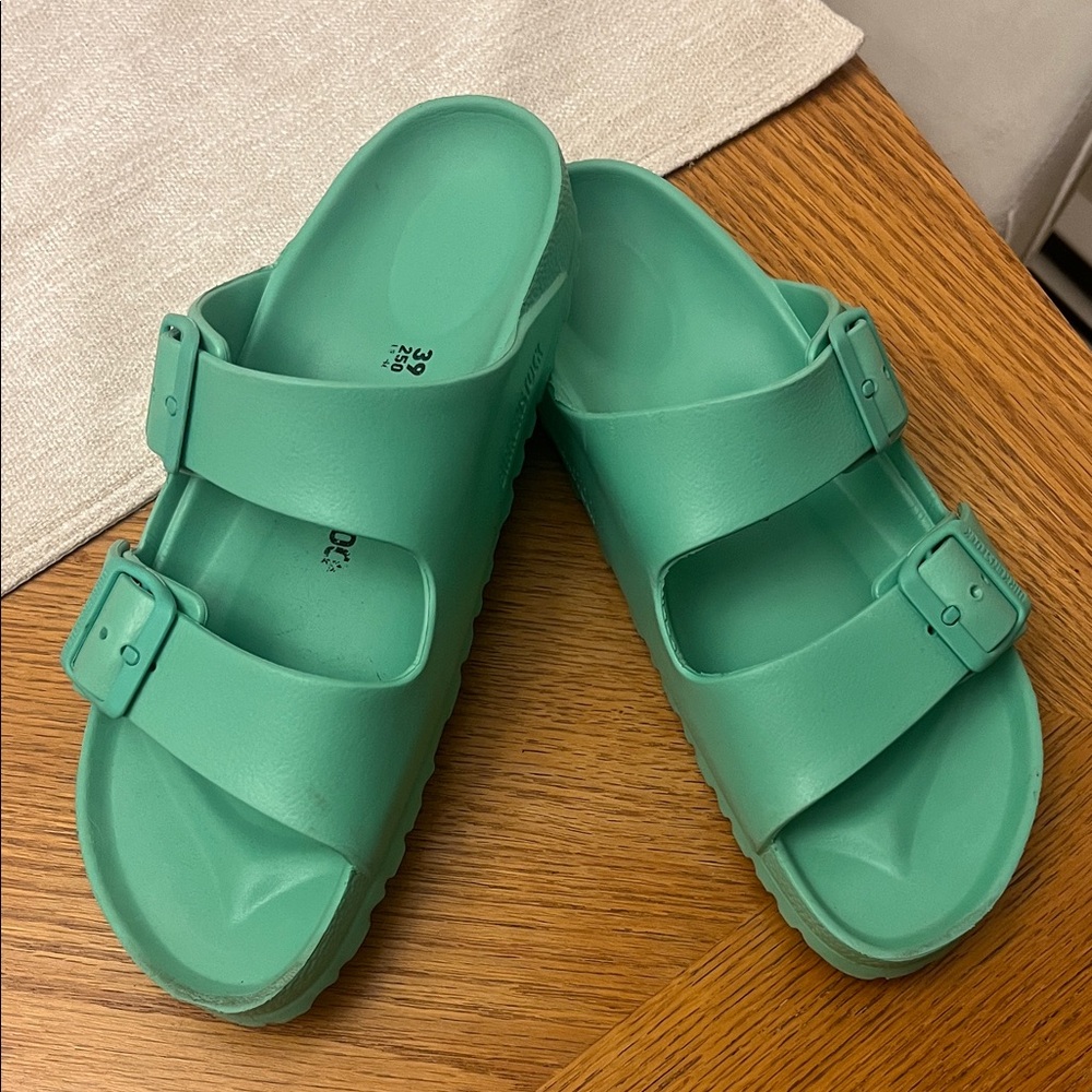 Birkenstock Women’s Arizona Essentials EVA Bold Jade Sandals